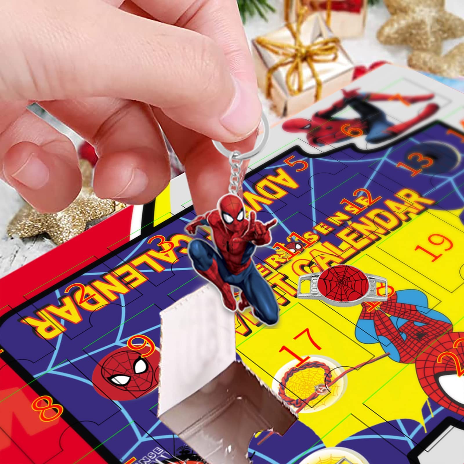 SWIND Advent Calendar 2025 Christmas Countdown Calendar With 24pcs Unique Gift for Girls and Boys Blind Box DIY Creative Decor C